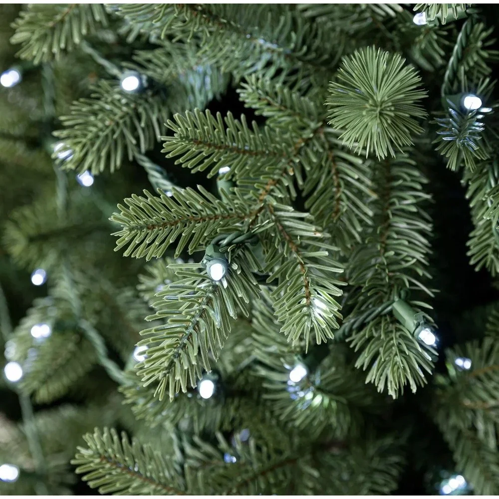 Holiday Time 500-Count Cool White LED Dome‎ Christmas String Lights Green Cord